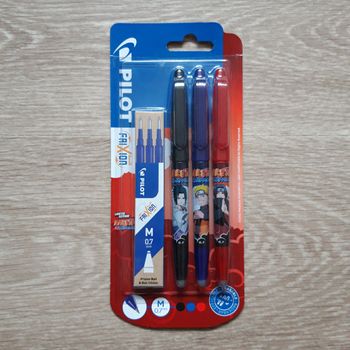 Lot de 3 stylos-feutres + recharges Pilot NEUF