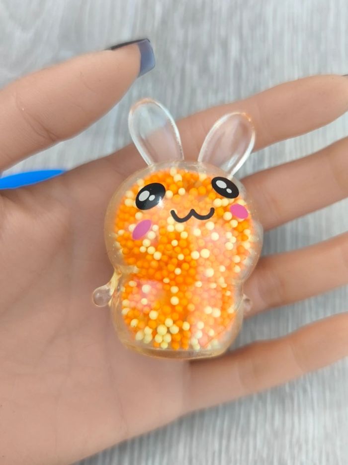 Boule lapin anti stress avec billes - photo numéro 2