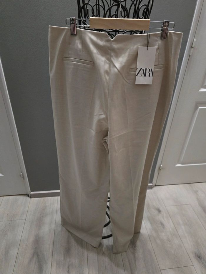 Pantalon beige Zara - photo numéro 8