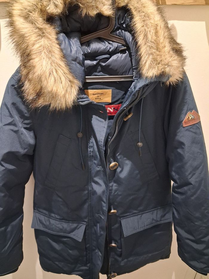 Parka superdry bleu