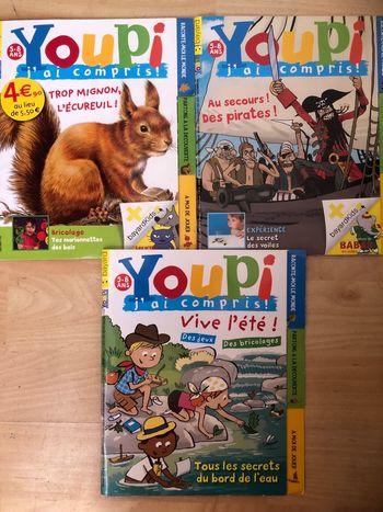 Lot de 3 magazines Youpi j’ai compris