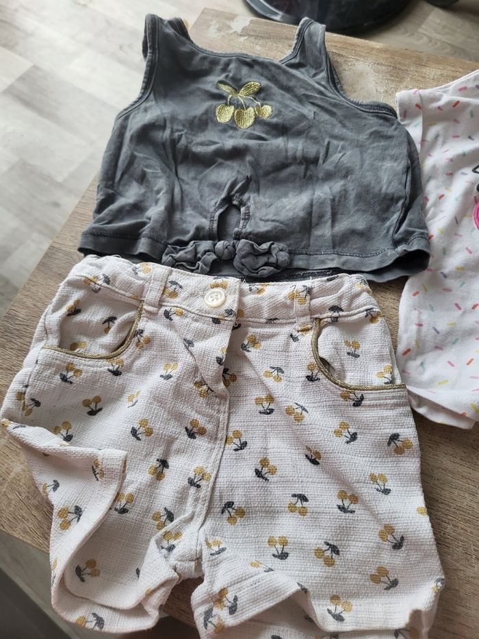 Lot 3 tenues filles été 18 mois - photo numéro 4