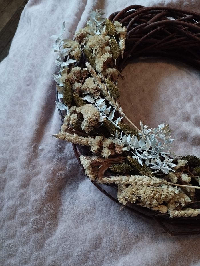 Couronne fleurs séchées - photo numéro 2