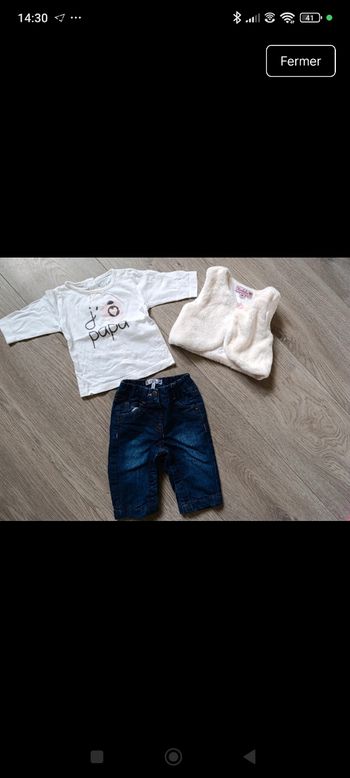 Ensemble fille 3 mois