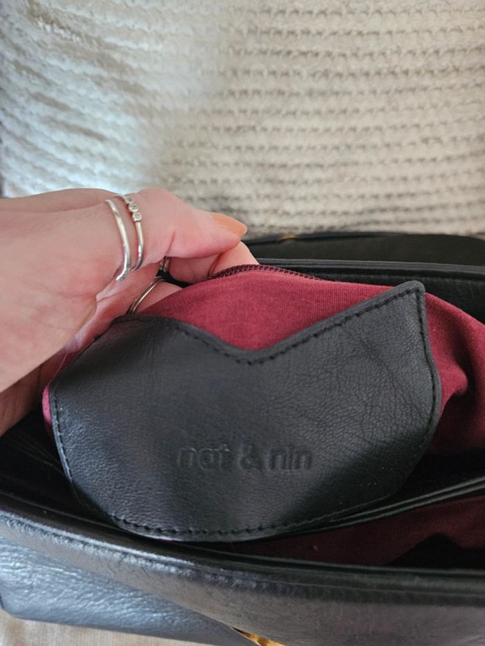 Sac en cuir noir Alena Nat&Nin - photo numéro 10