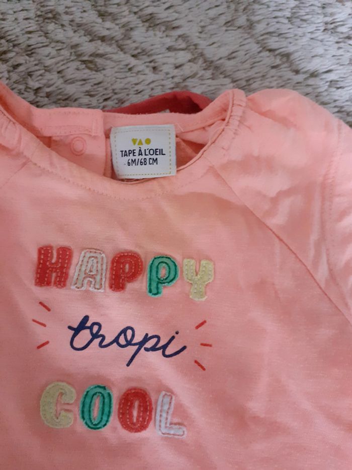 Lot de 6 t-shirts manches courtes 6 mois - photo numéro 7