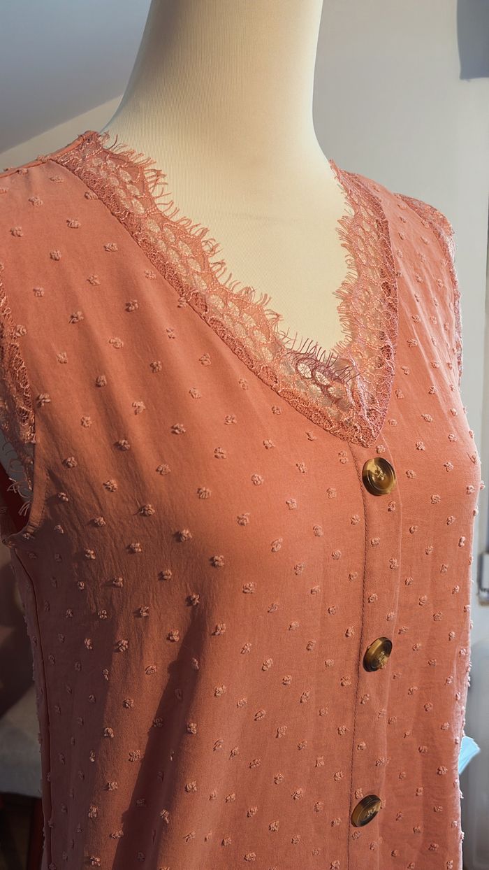 Chemise sans manche avec dentelle Boutique Indépendante T40/42 - photo numéro 2