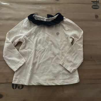 T shirt du pareil au même beige et marine 18 mois