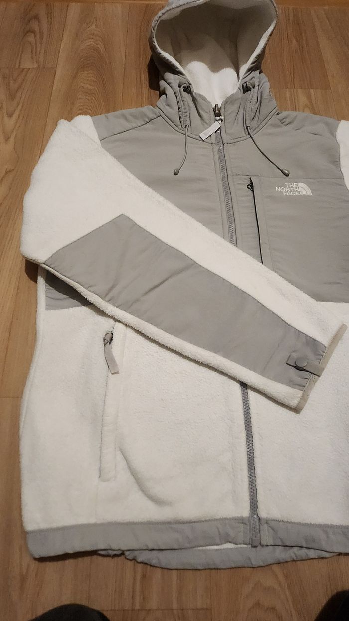 Veste polaire the North Face denali couleur blanc/gris pour femme taille M/M - photo numéro 6