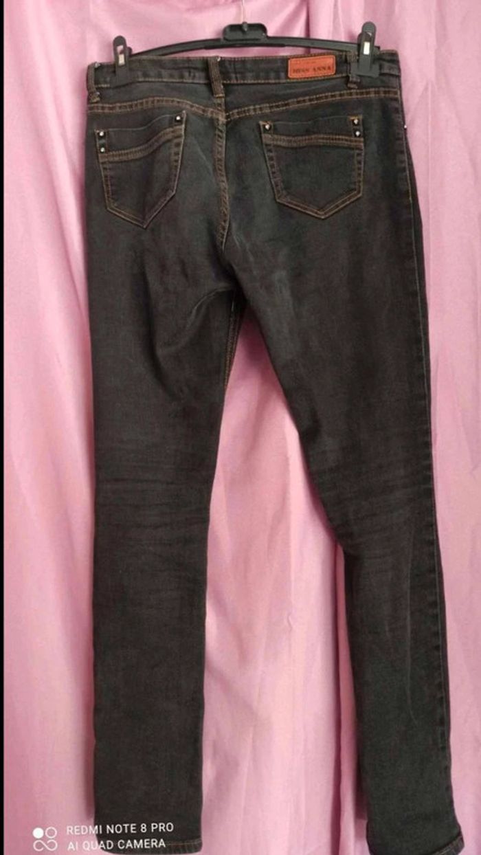 Jeans  anthracite  taille 40 - photo numéro 5