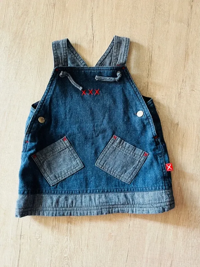 Robe jeans intérieur polaire bébé Du pareil au même