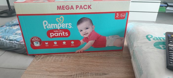 Pampers baby-dry pants méga pack taille 3