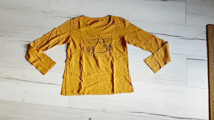 Vêtement fille tee-shirt manches longues moutarde Kiabi 12 ans
