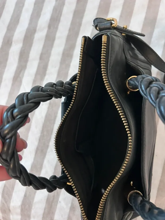 Sac noir Sonia Rykiel cuir noir - photo numéro 9