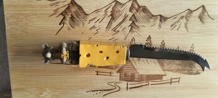 Luge planche a fromage et son couteau - photo numéro 2