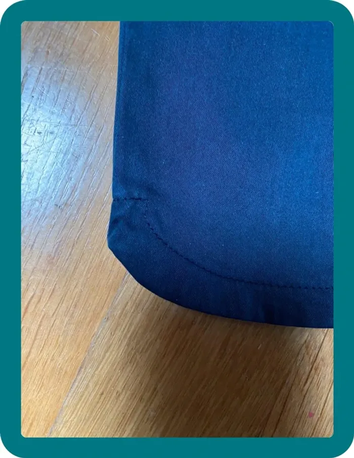 Pantalon bleu marine zara baby fille 12/18 mois 86cm - photo numéro 2