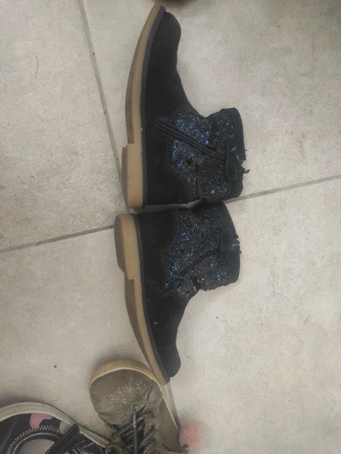 Lot de chaussures : bottines, baskets,ballerines et chaussures à lacet en cuir 27 - photo numéro 10