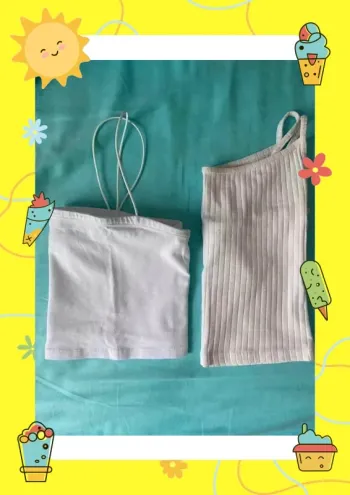 Lot 2 débardeurs blanc 34 36