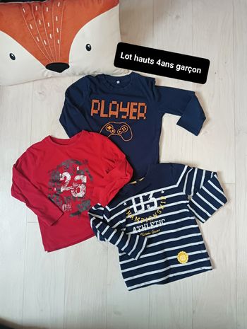 Lot hauts 4ans garçon