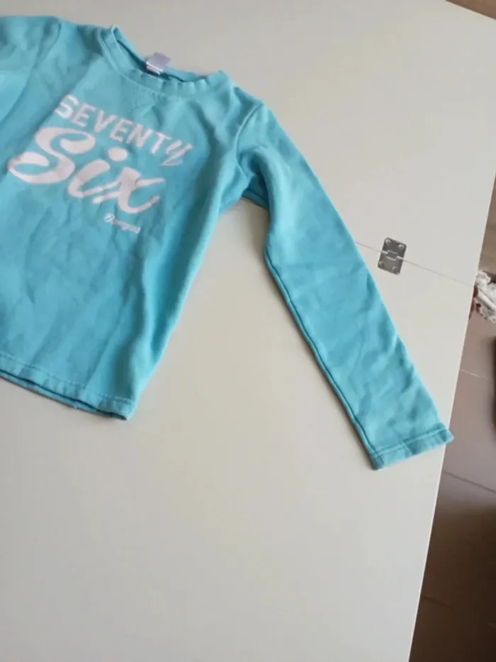 Pull Domyos bleu turquoise 12 ans - photo numéro 3