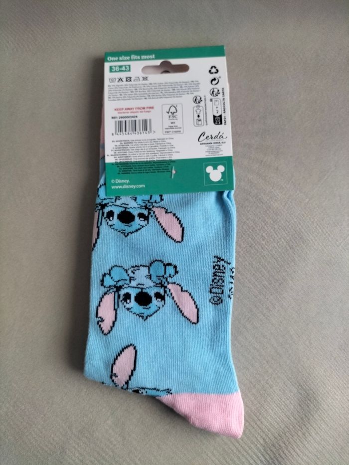 💙 Chaussettes adulte Stitch - 36/43- Disney - Neuve 💙 - photo numéro 2
