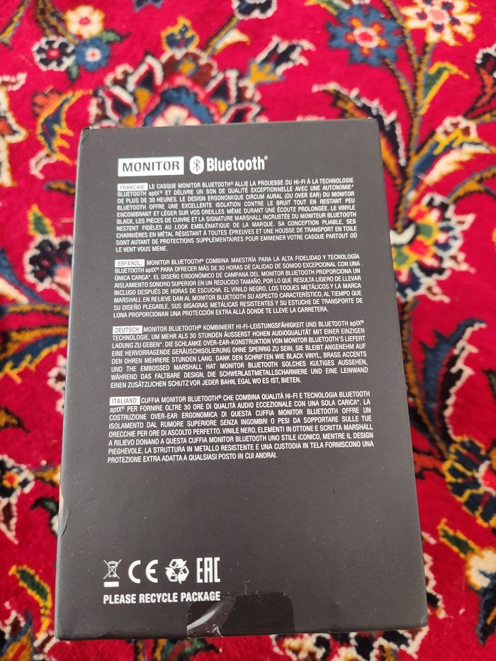 Casque Marshall  noir - photo numéro 3