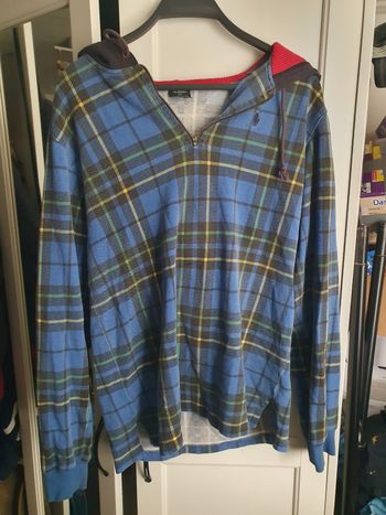 Sweat Ralph Lauren capuche vintage tartan