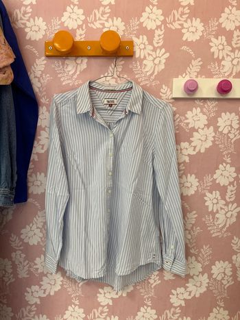 Chemise bleu ciel à rayures Tommy Hilfiger