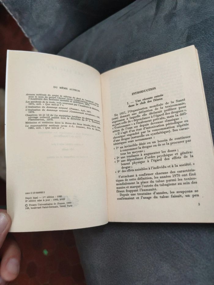 Livre vintage sur le tabac université de France - photo numéro 5