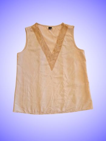 Tee-shirt Débardeur Beige Taille 36 S Shein