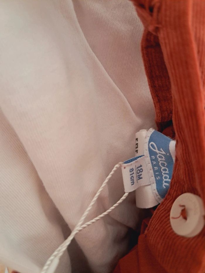 Neuf avec 🏷 Ensemble jacadi 18 mois salopette bloomer + body - photo numéro 4