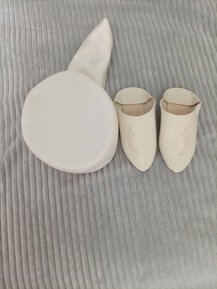Babouche et chapeau bébé