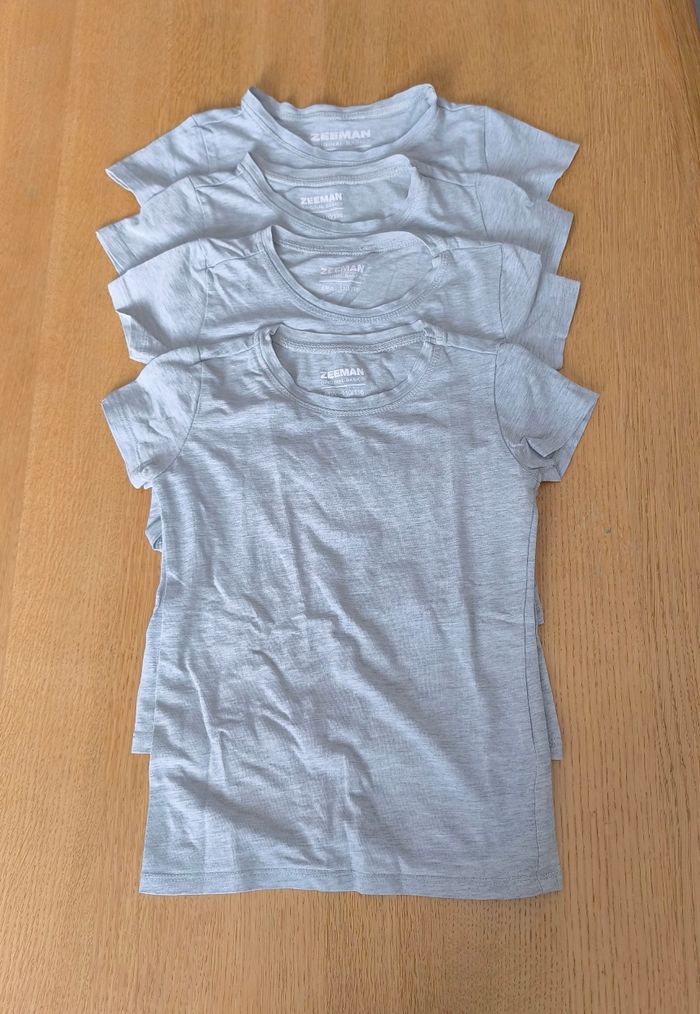 🦎 Lot de 4 maillots de corps - Zeeman - 4/6 ans 🦎