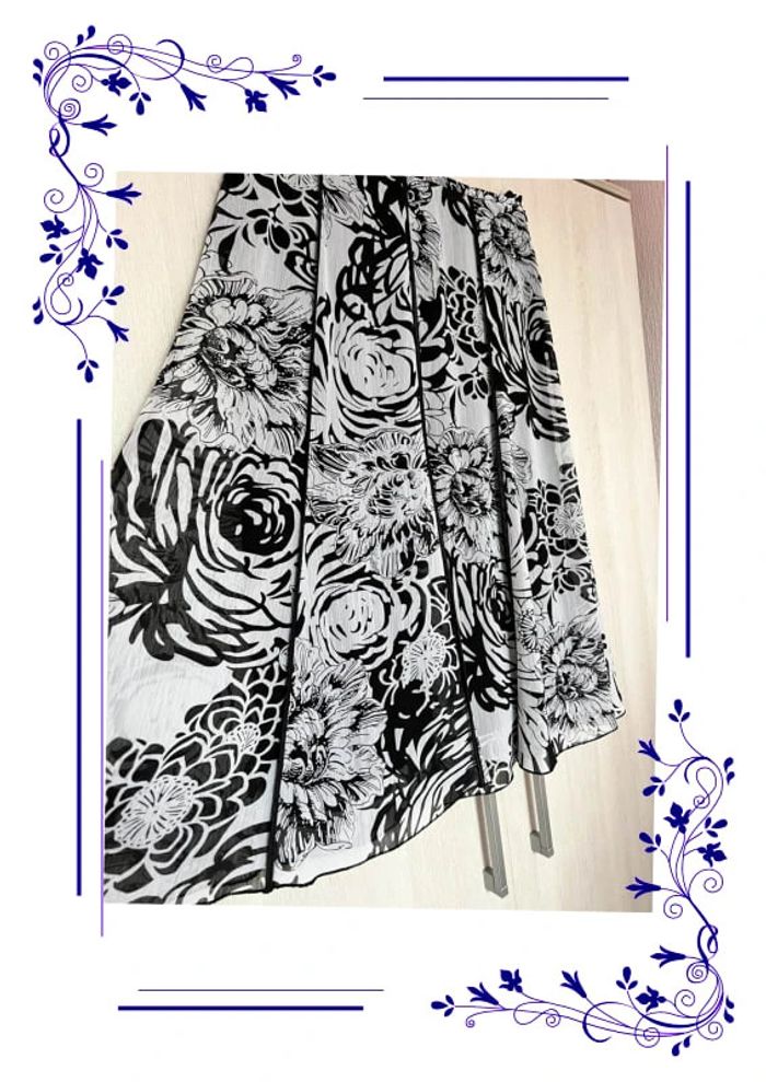 Jolie jupe légère Yessica noir et blanc taille 42 fr - photo numéro 2