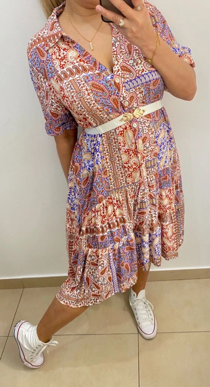 Jolie Robe Imprimée Taille 38 - photo numéro 4