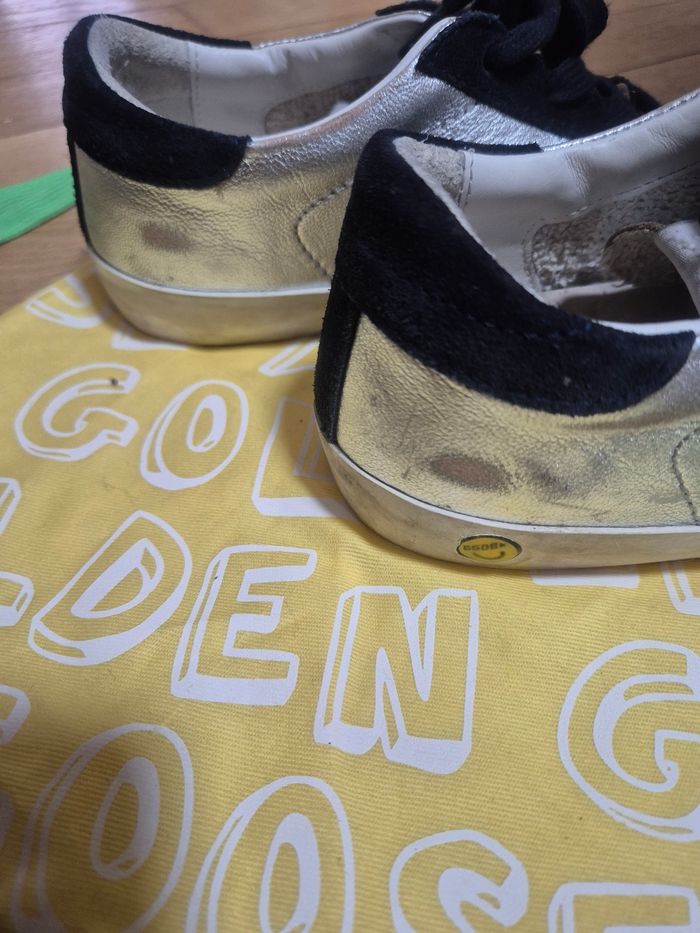 Basket fille golden goose argenté bleu marine 33 - photo numéro 6