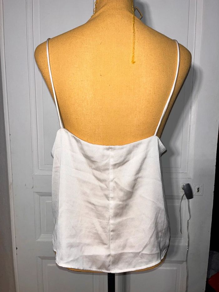 Debardeur ecru h&m satin taille L - photo numéro 4
