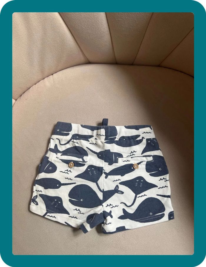 Short thème mer coton piqué 9 mois - Bout'chou - photo numéro 4