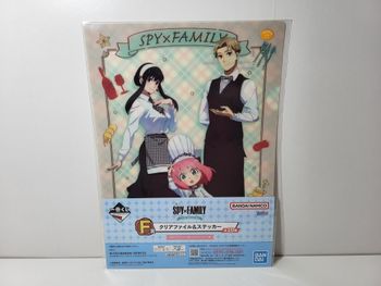 Spy X Family Porte Document Clear File Ichiban Kuji F Anya Yor Loid 22X31 Cm