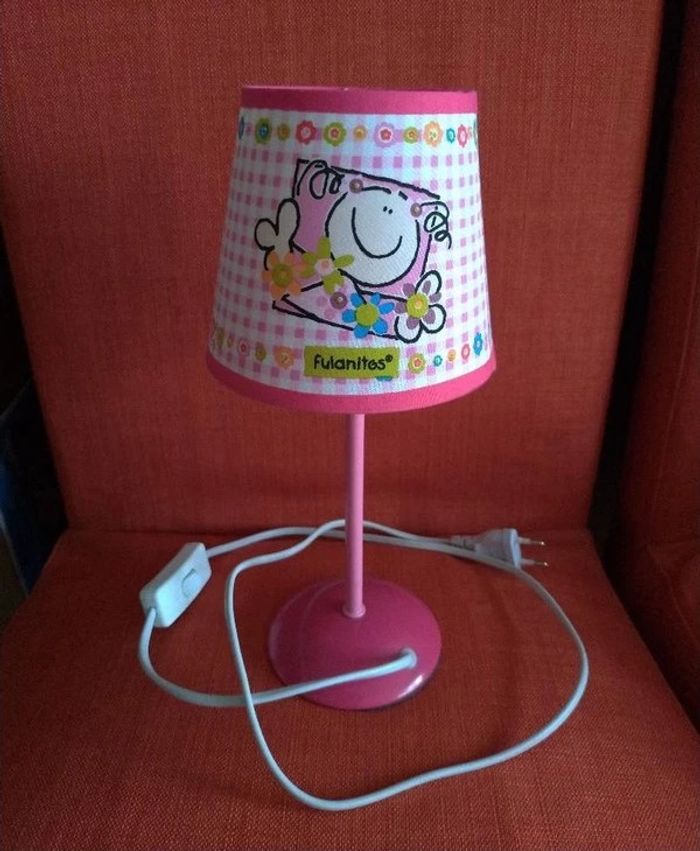 Lampe fille Fulanitos rose