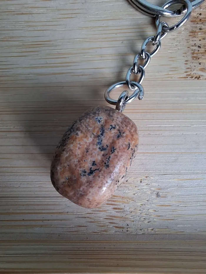 Lot de 2 Porte-clés en Jaspe Paysage - Idée Cadeau Unique ! - photo numéro 7
