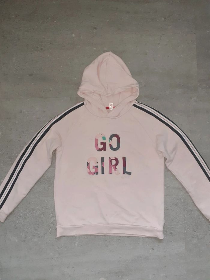 Sweat à capuche go girl 12 ans