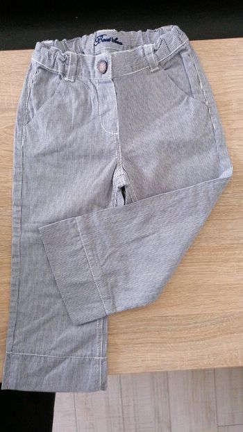 Pantalon à rayure taille ajustable 18 mois