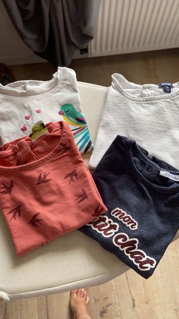 Lot de 4 tee shirts  manches courtes
