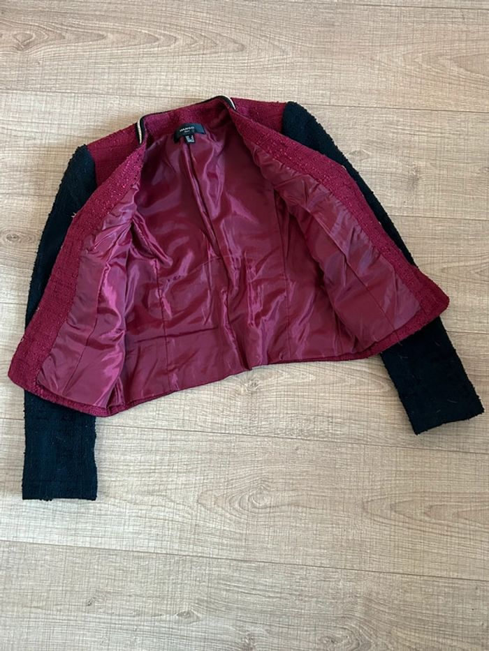 Blazer rouge et noir Mango taille S TBE - photo numéro 15