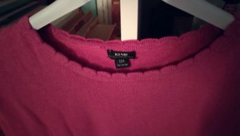 Très beau pull vieux rose "Kiabi" 100%  coton neuf