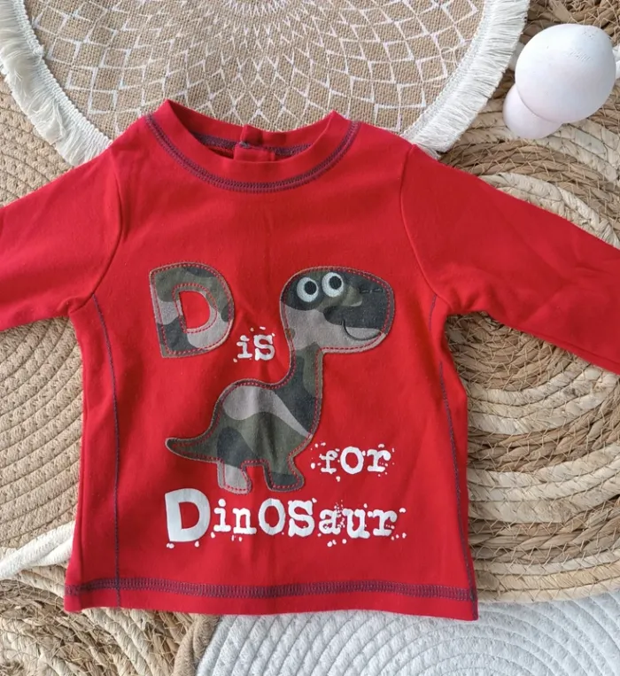 Lot Tee shirt manches longues bébé garçon taille 6 mois - photo numéro 2
