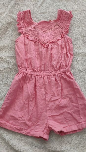 Combi short 8 ans rose tape à l'oeil