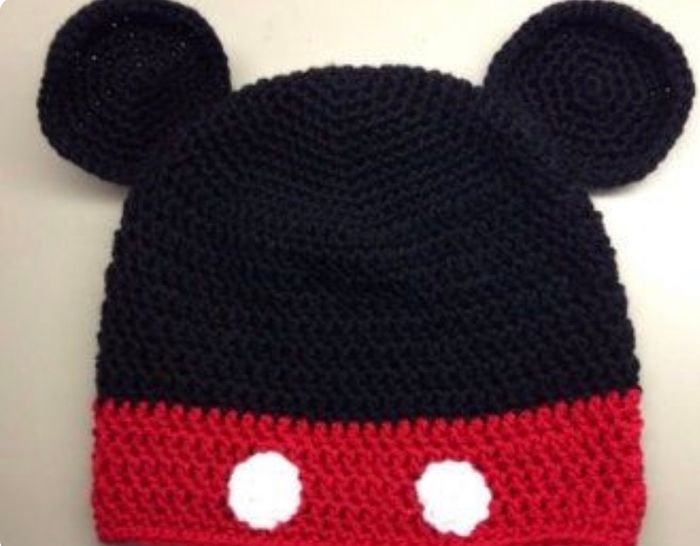 Bonnet minnie/mickey mouse pour bébé - photo numéro 3
