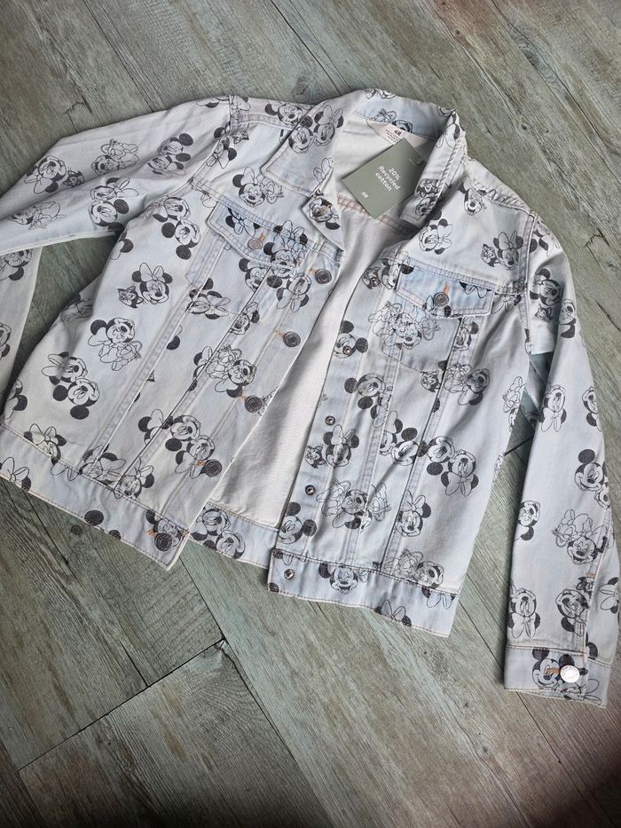 Veste en jean disney mickey et minnie h&m 9 / 10 ans saison printemps - été